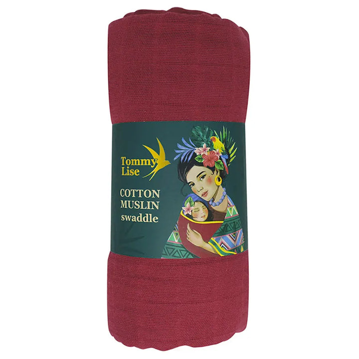 Tommy Lise - Muslin Swaddle -  Marsala (120x120cm)