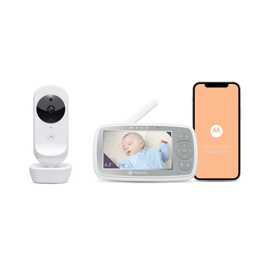 Motorola - 4.3” Wi-Fi Video Baby Monitor