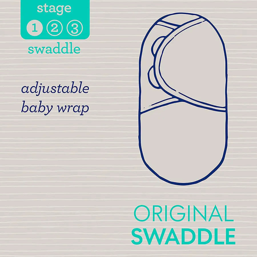 Swaddleme Original Swaddle – Flamingo Fiesta - 0-3 Months (Pack of 3)