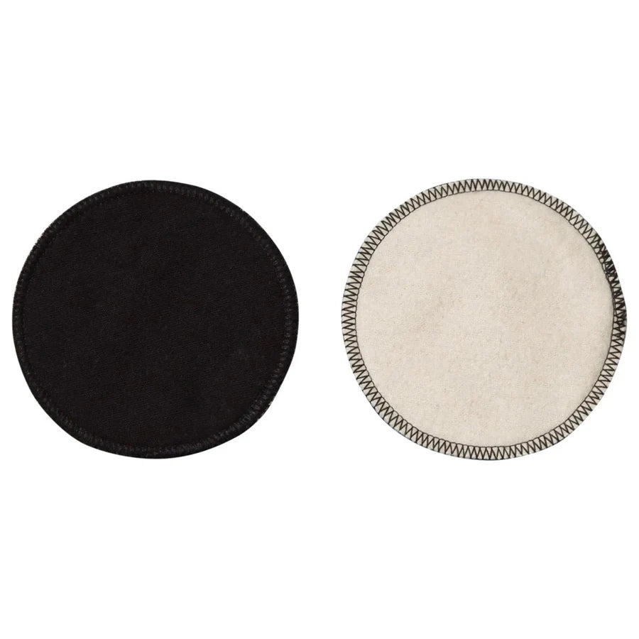 Carriwell Washable Breast Pads (Black) -Pack of 6
