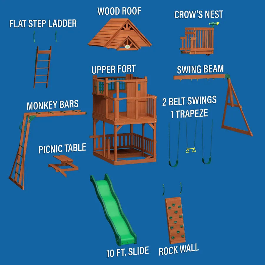 Backyard Discovery Skyfort II Swing Set