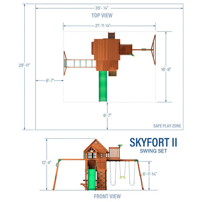 Backyard Discovery Skyfort II Swing Set