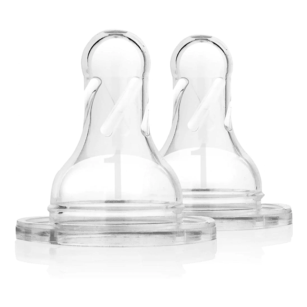 Level-1 Silicone Narrow Nipple, 2-Pack