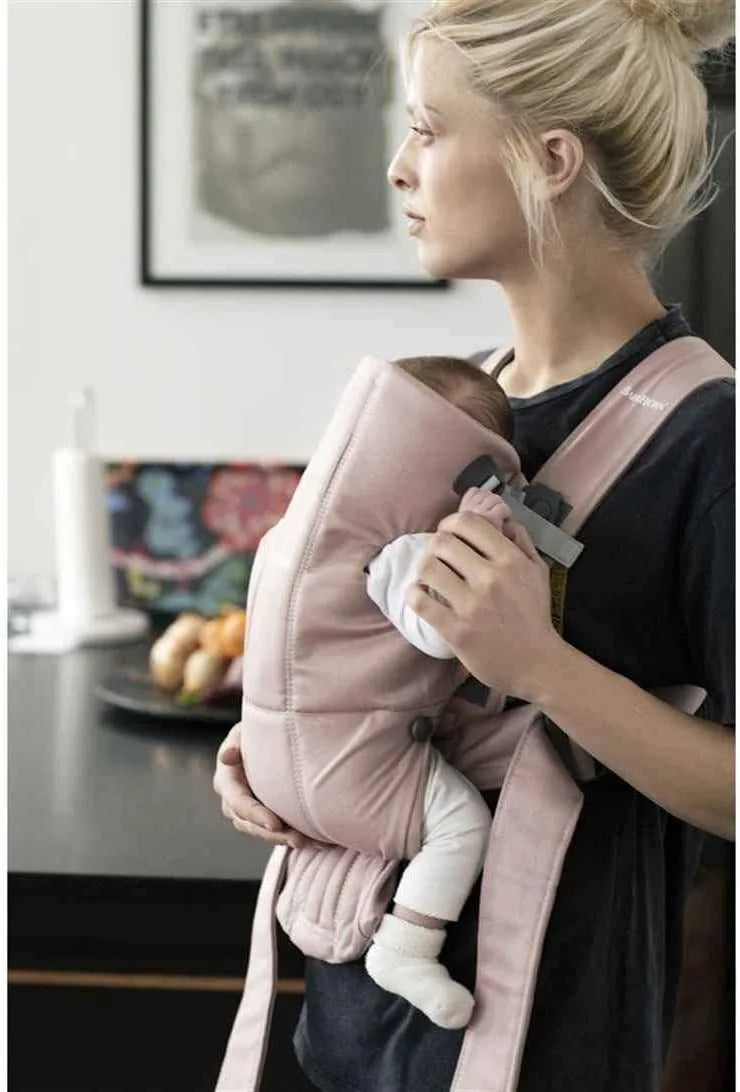 BabyBjörn Baby Carrier Mini - Cotton (Dusty Pink)