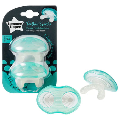 Tommee Tippee Closer to Nature Teether Stage1 - 3m+ Pack of 2 (Green)