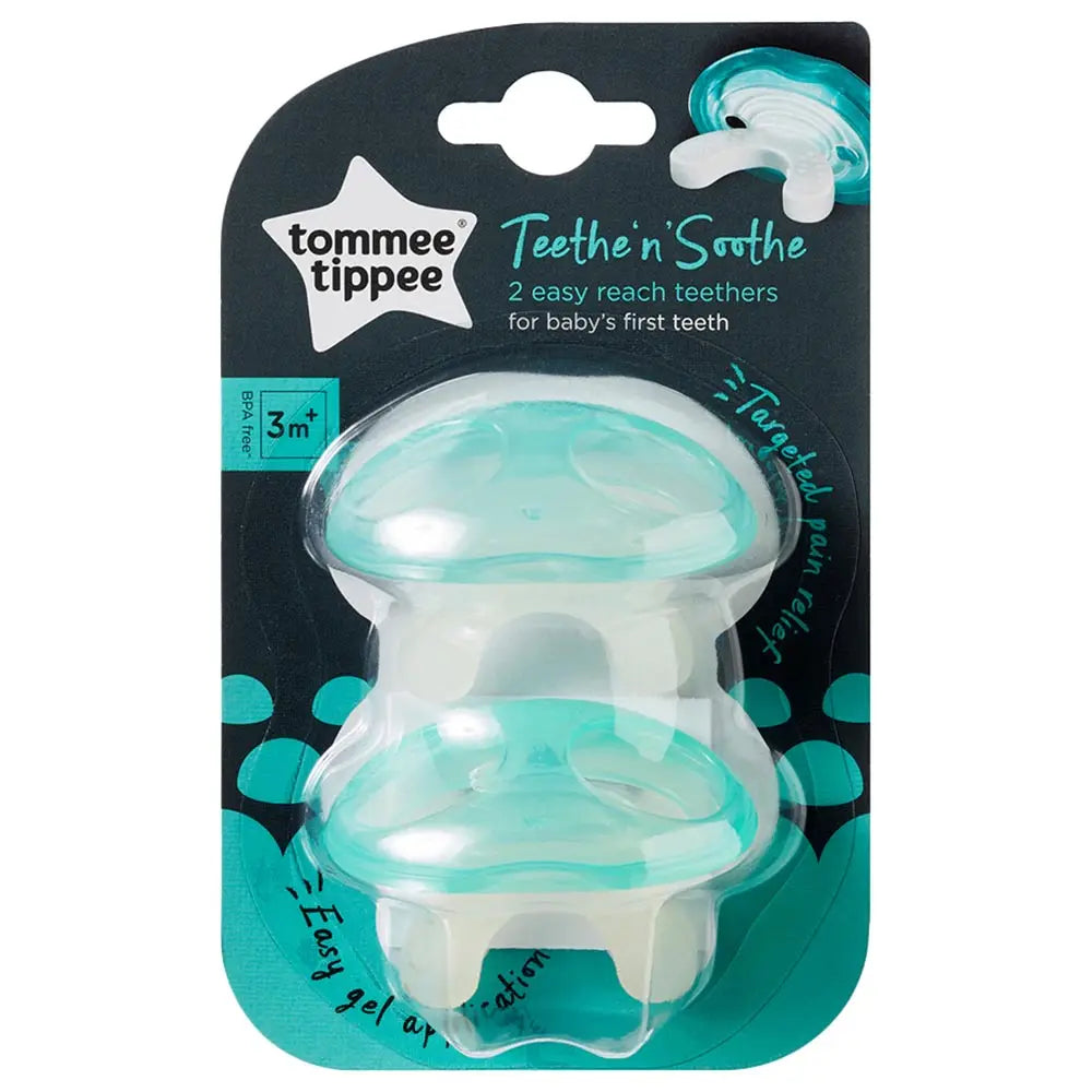 Tommee Tippee Closer to Nature Teether Stage1 - 3m+ Pack of 2 (Green)