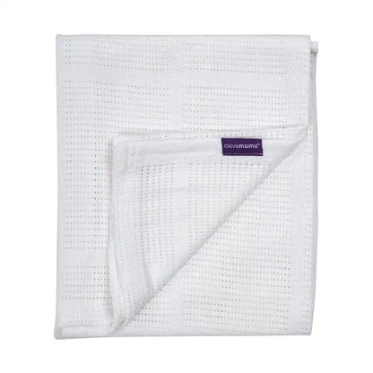 Clevamama Cellular Blanket Cot/Cot Bed 120 x 140 cm (White)