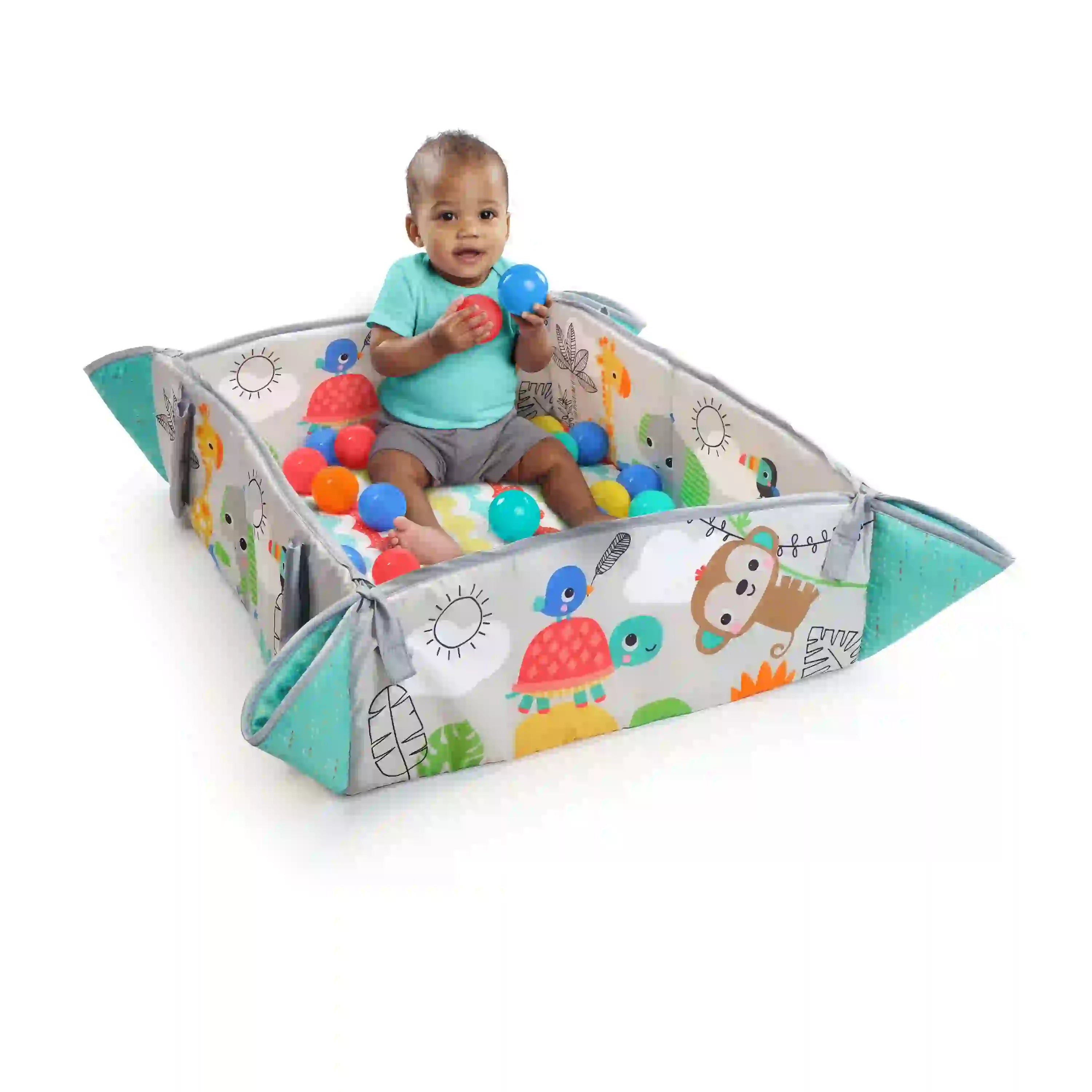 5-In-1 Your Way Ball Play Activity Gym & Ball Pit - Tropical