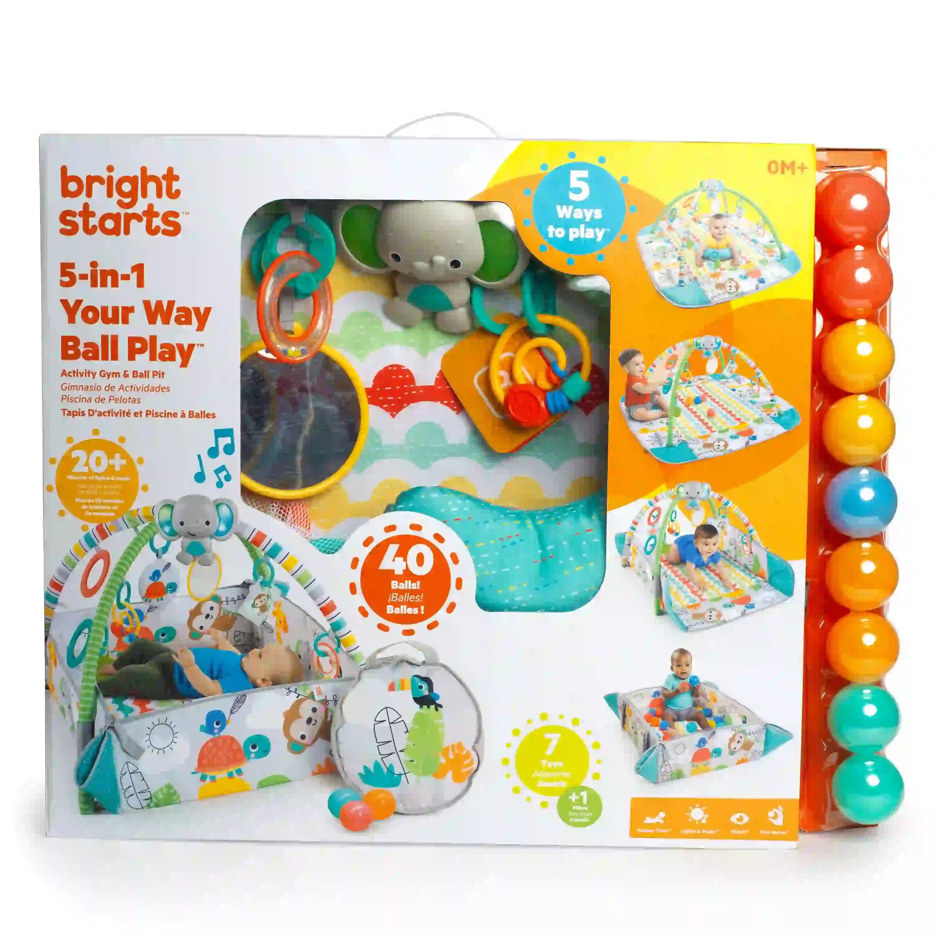 صالة الألعاب الرياضية 5 في 1 Your Way Ball Play وحوض الكرات من Bright Starts - Tropical صالة الألعاب الرياضية 5 في 1 Your Way Ball Play وحوض الكرات من Bright Starts - Tropical