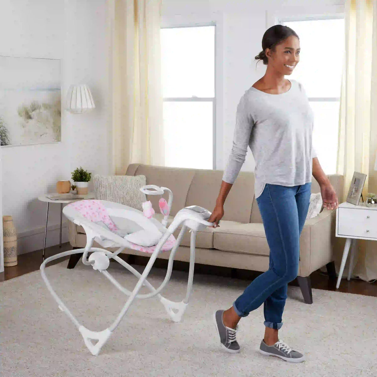 Ingenuity Simple Comfort Compact Soothing Swing - Cassidy