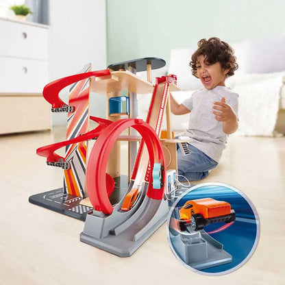 Hape Gearhead Stunt Garage