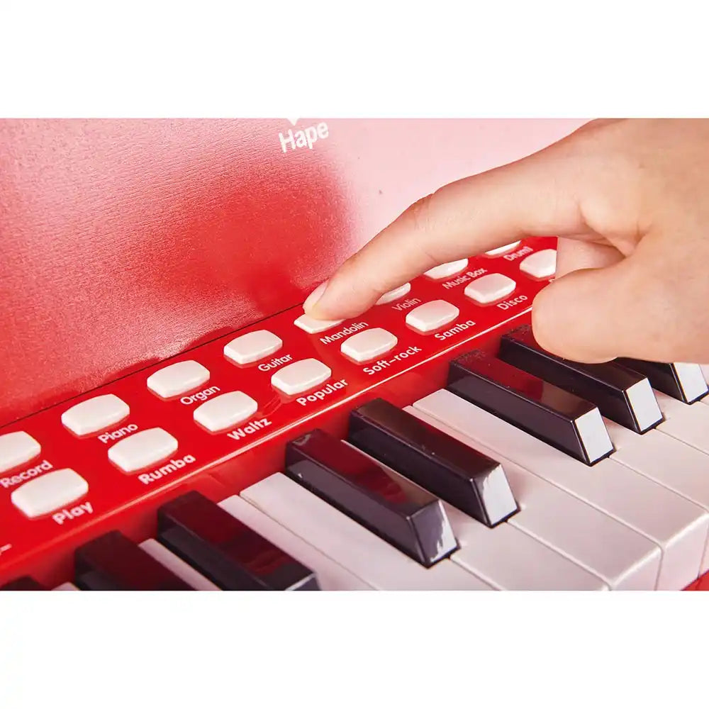 Hape - Learn with Lights Red Piano with Stool