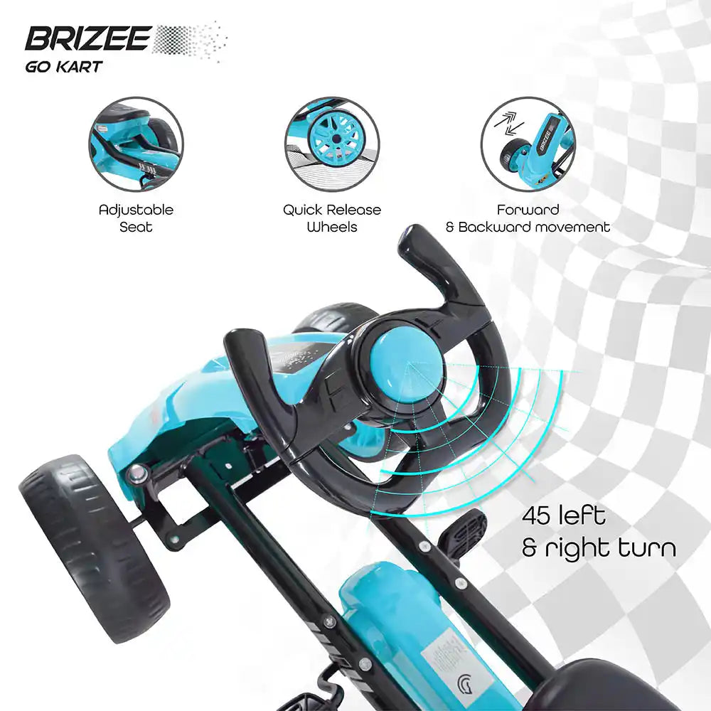 دراجة Moon Brizee Go-Kart Pedal (زرقاء) دراجة Moon Brizee Go-Kart Pedal (زرقاء)