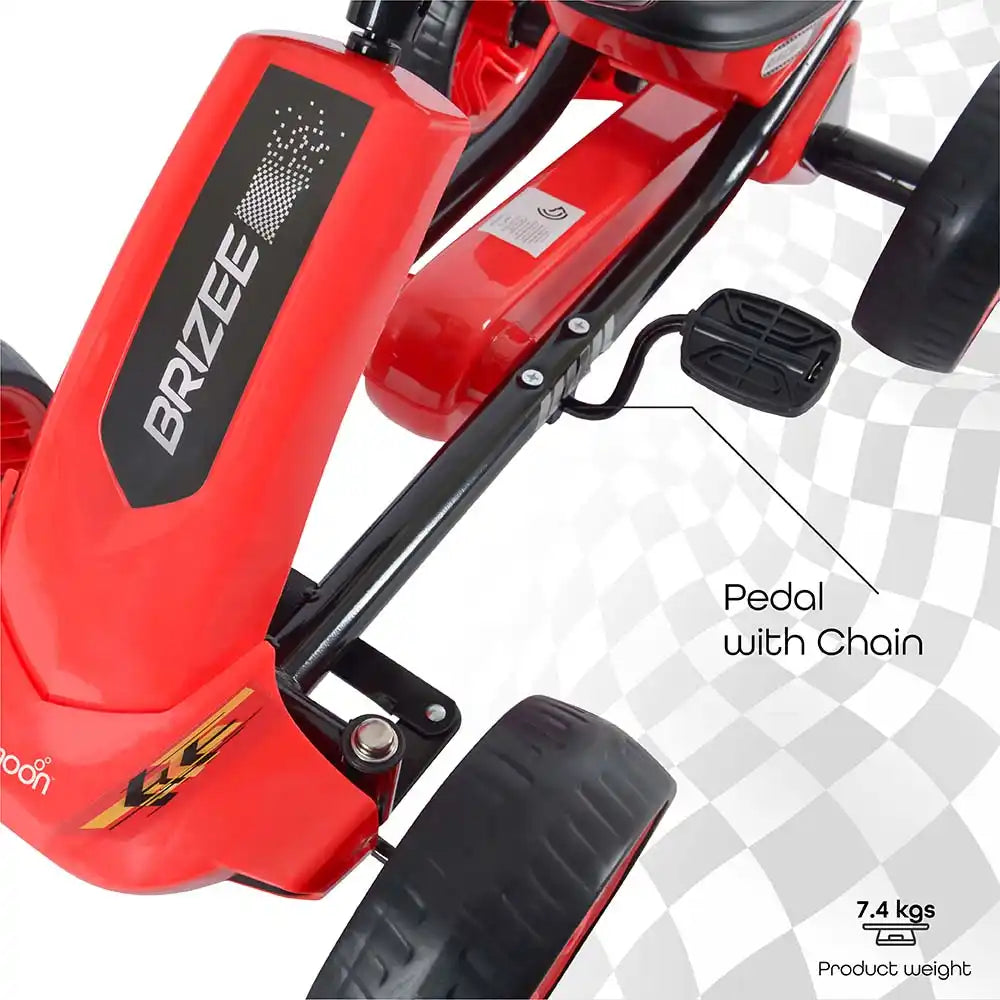 دراجة Moon Brizee Go-Kart Pedal (حمراء) دراجة Moon Brizee Go-Kart Pedal (حمراء)