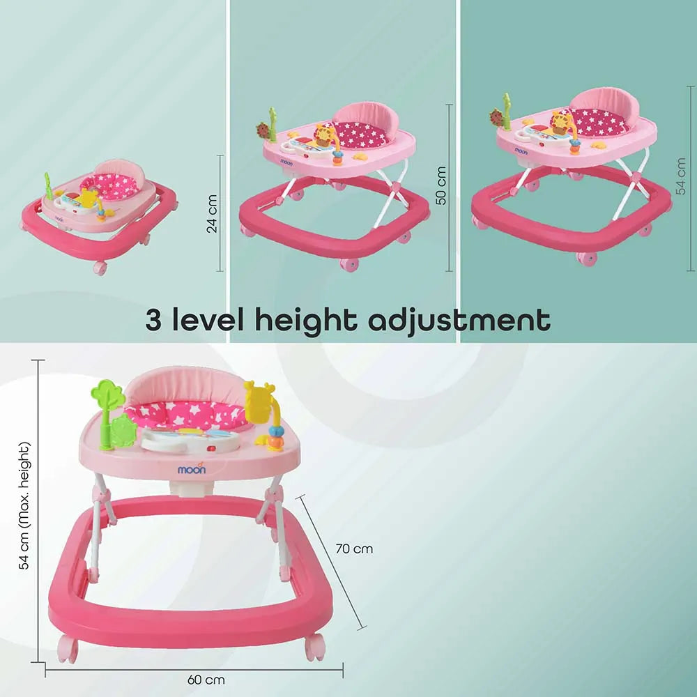 Moon - Drive Baby/Child Walker with Music & Toys (Pink Forest)