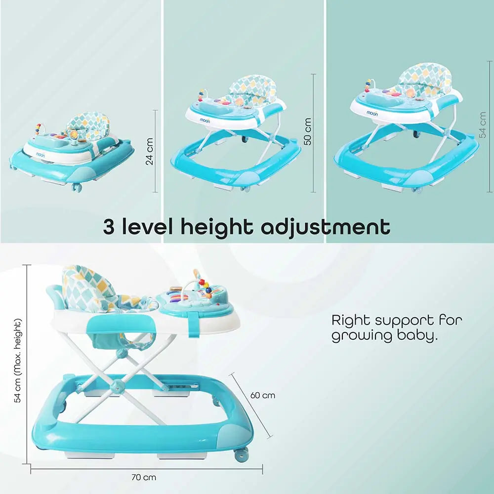 Moon - MUV Baby/Child Walker with Music & Toys (Blue)
