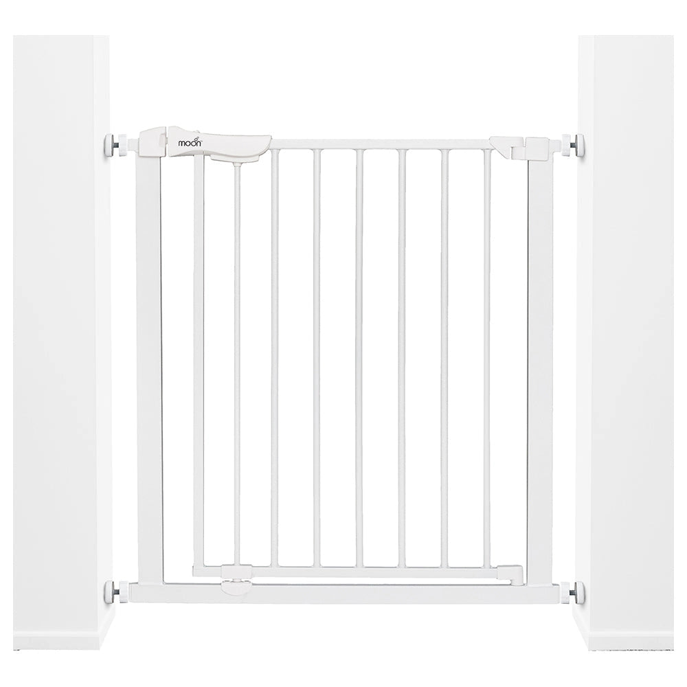 Moon - Safety Metal Gate 74.5-86 cm (White)