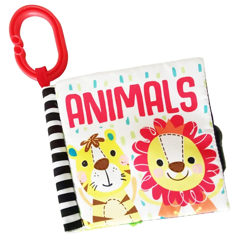 Moon Soft Education Book with Detachable Clip - Animals