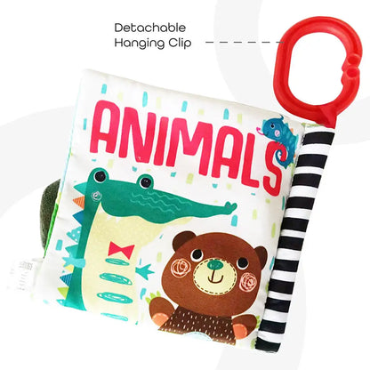 Moon Soft Education Book with Detachable Clip - Animals