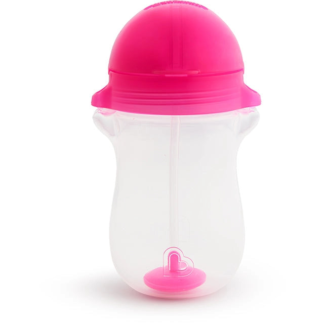Munchkin - Any Angle Click Lock Weighted Straw Trainer Cup (Pink)