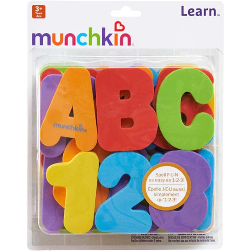 Munchkin - Learn Bath Letters & Numbers - Brights