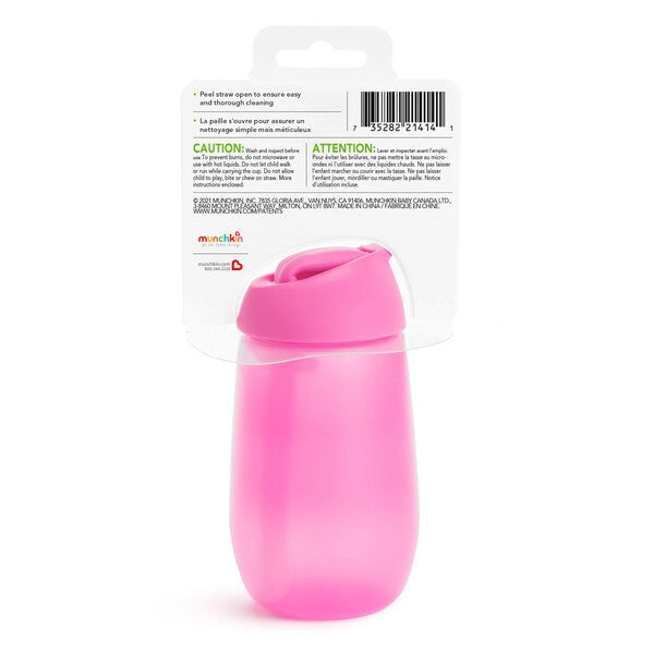 Munchkin - Simple Clean Straw Cup 10oz (Pink)