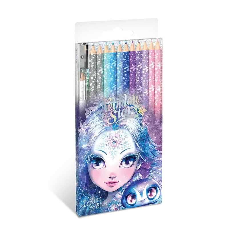 Nebulous Stars - Wooden Color Pencils 12 Pack - Iceana