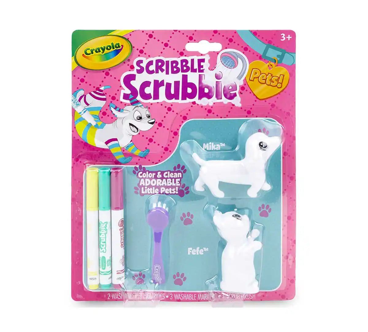 Crayola - Scribble Scrubbie Pets, Dog - Cat