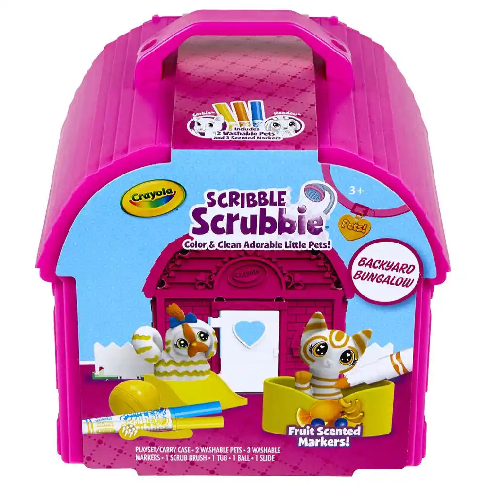 Crayola - Scribble Scrubbie Pets Backyard Bungalow Playset