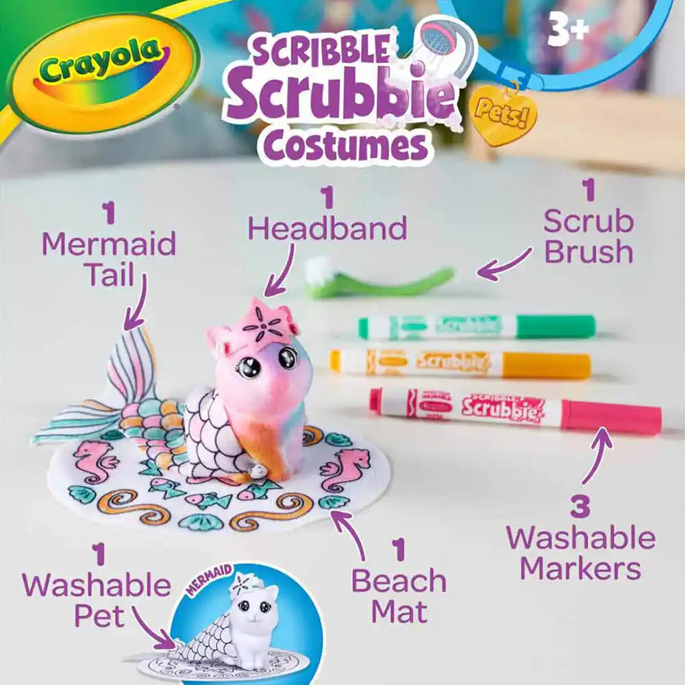 Crayola Scribble Scrubbie Mermaid Pack Crayola Scribble Scrubbie Mermaid Pack