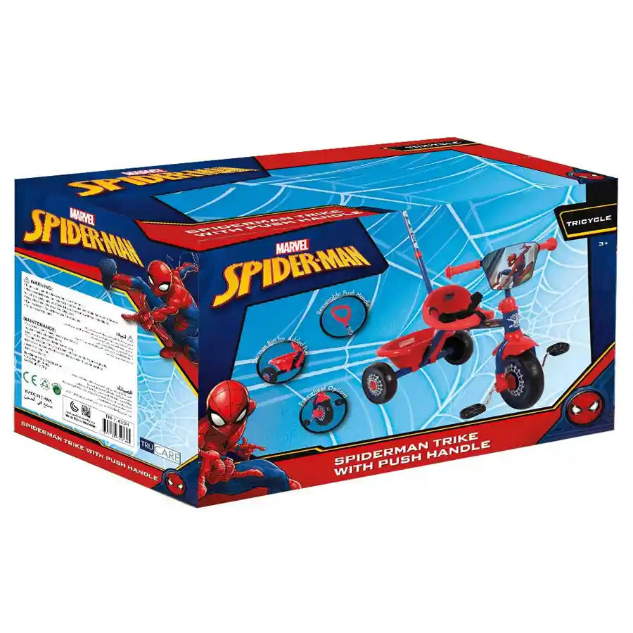 Disney Spider-Man Trike With Push Handle Spider-Man