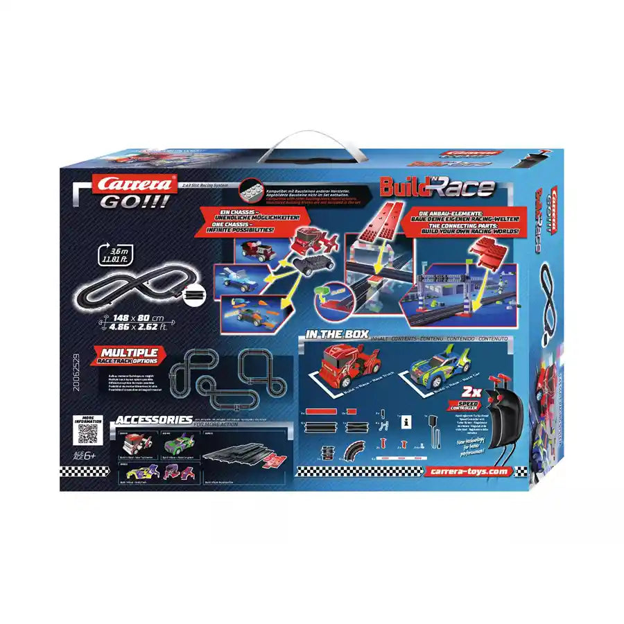 مجموعة سباق Carrera Go! Build N Race (3.6 متر) مجموعة سباق Carrera Go! Build N Race (3.6 متر)