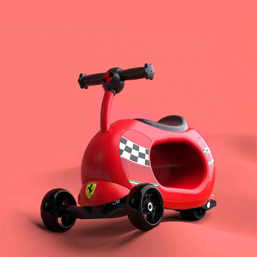 Ferrari - 4 In 1 Twist Scooter For Kids (Red)