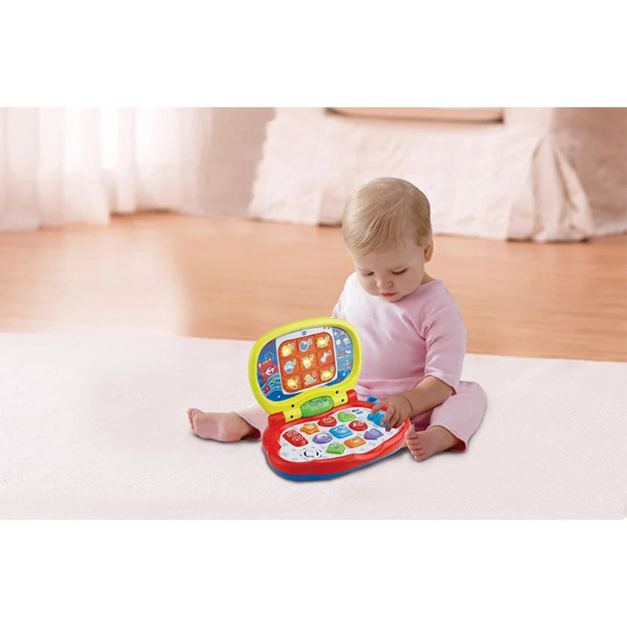 كمبيوتر محمول للأطفال من Vtech باللون الأصفر كمبيوتر محمول للأطفال من Vtech باللون الأصفر