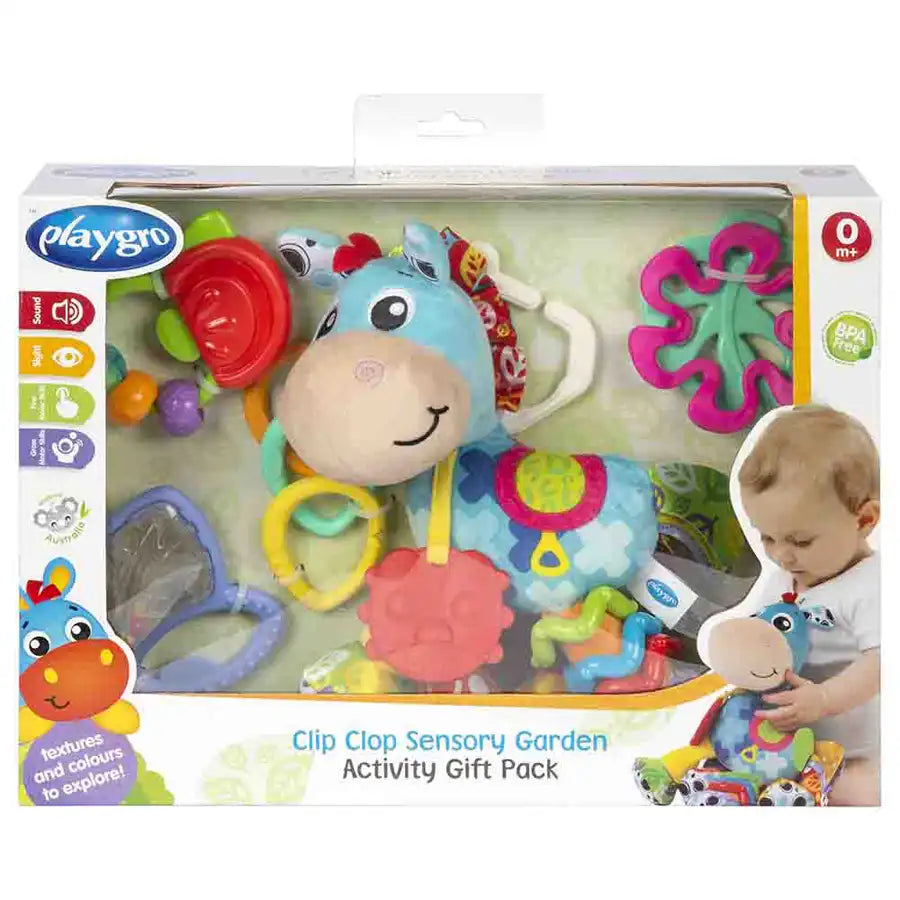 Playgro - Clip Clop Sensory Garden Activity Gift Pack
