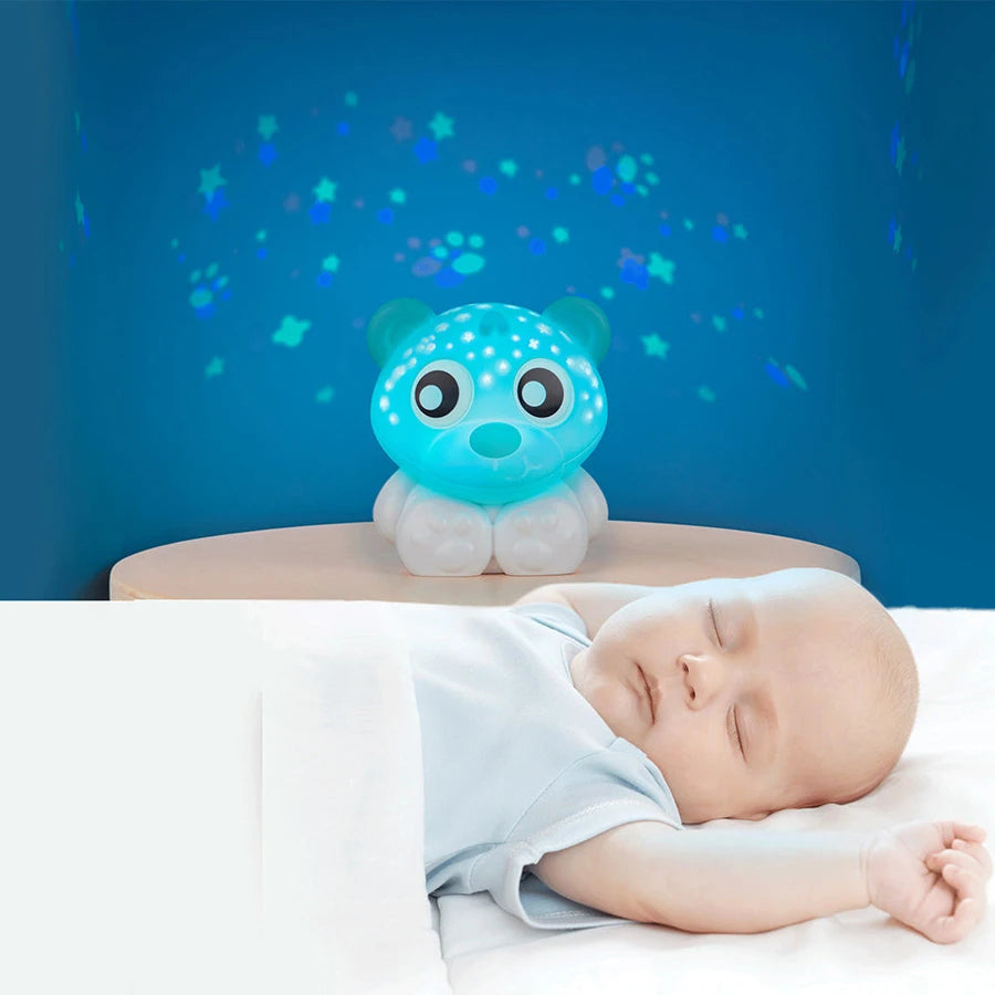 Playgro - Goodnight Bear Night Light And Projector (Mint And White)