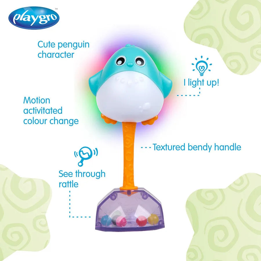 Playgro - Light Me Up Penguin Rattle