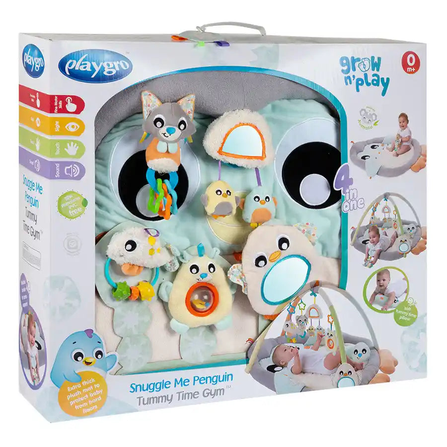 Playgro Snuggle Me Penguin Tummy Time Gym