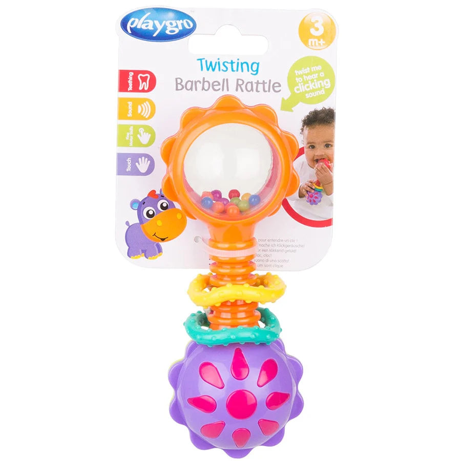 Playgro - Twisting Barbell Rattle