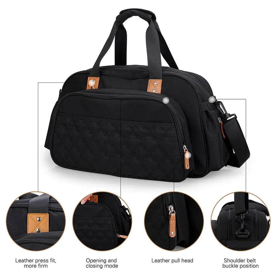 Little Story Bed in a Bag Quilted (Black)