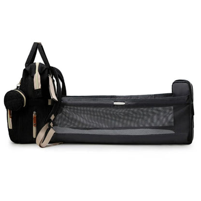 Little Story Diaper Bag with Pacifier Pouch (Black)