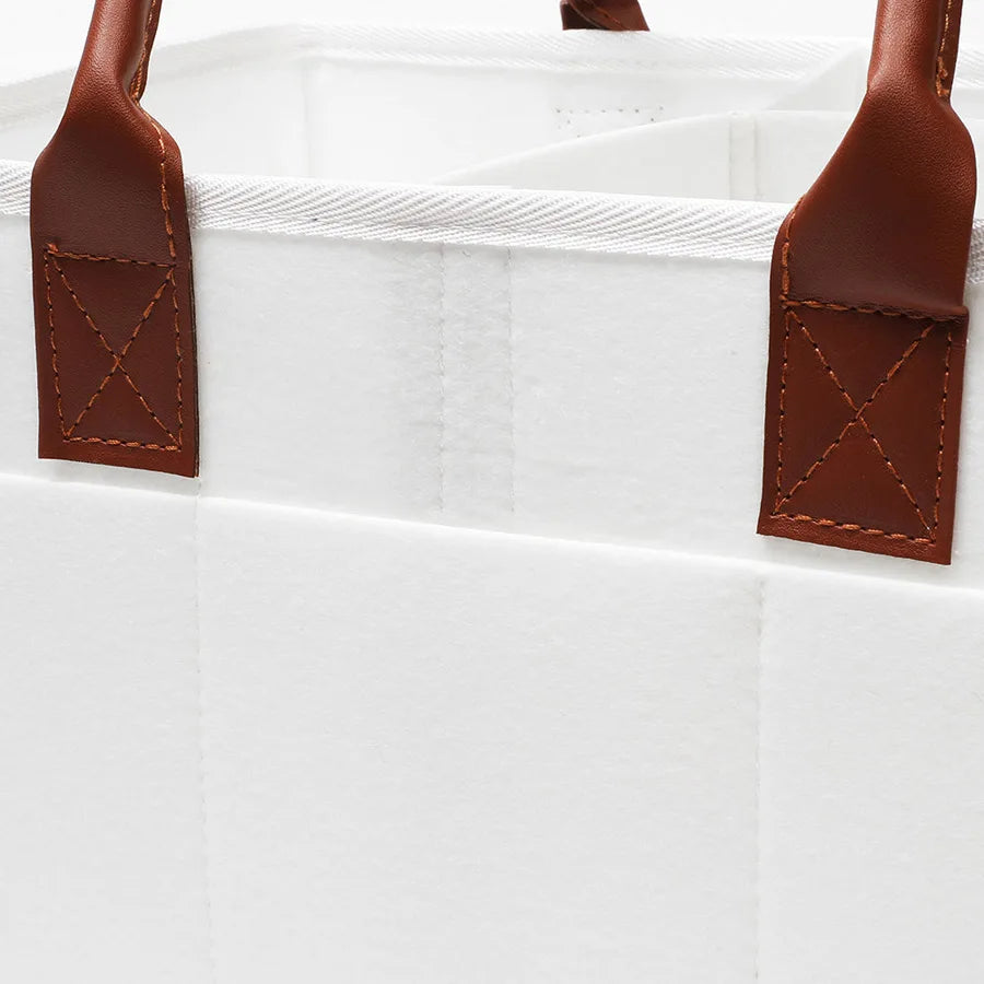 Little Story Diaper Caddy + Travel Pouch - Medium (White)