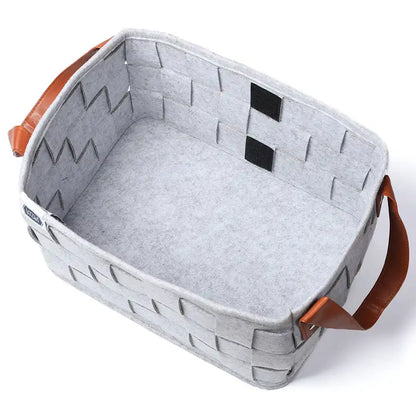 Little Story Multi Purpose Laundry Caddy Basket Felt (Grey)