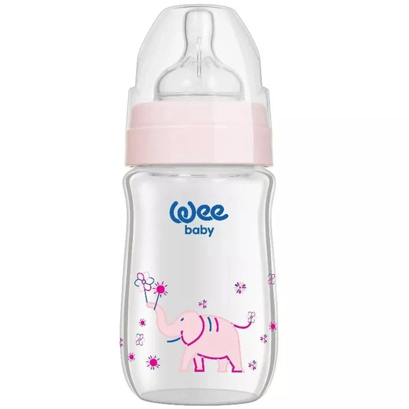 زجاجة رضاعة Wee Baby المقاومة للحرارة ذات النمط الكلاسيكي + ذات العنق العريض 180 مل (0-6 أشهر) زجاجة رضاعة Wee Baby المقاومة للحرارة ذات النمط الكلاسيكي + ذات العنق العريض 180 مل (0-6 أشهر)