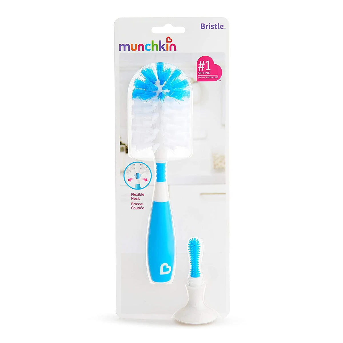 Munchkin - Bristle Bottle Brush (Blue)