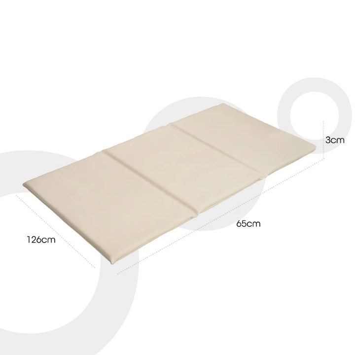 Moon - 3-Fold Daycare Mattress - 126 x 65 x 3 cm