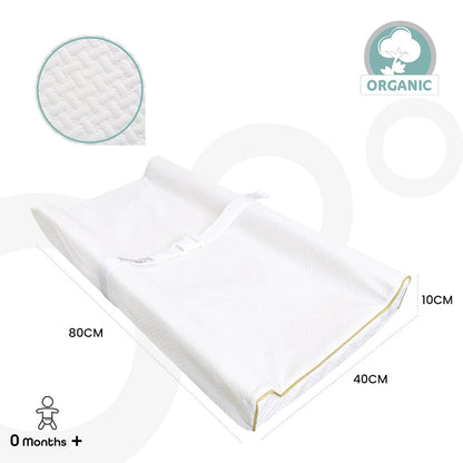 Moon Organic Baby Changing Mat (White)