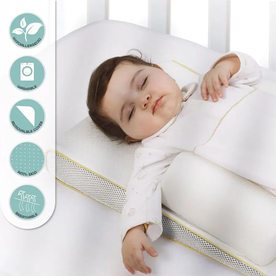 Moon - Organic Breathable Sleep Positioner (White)
