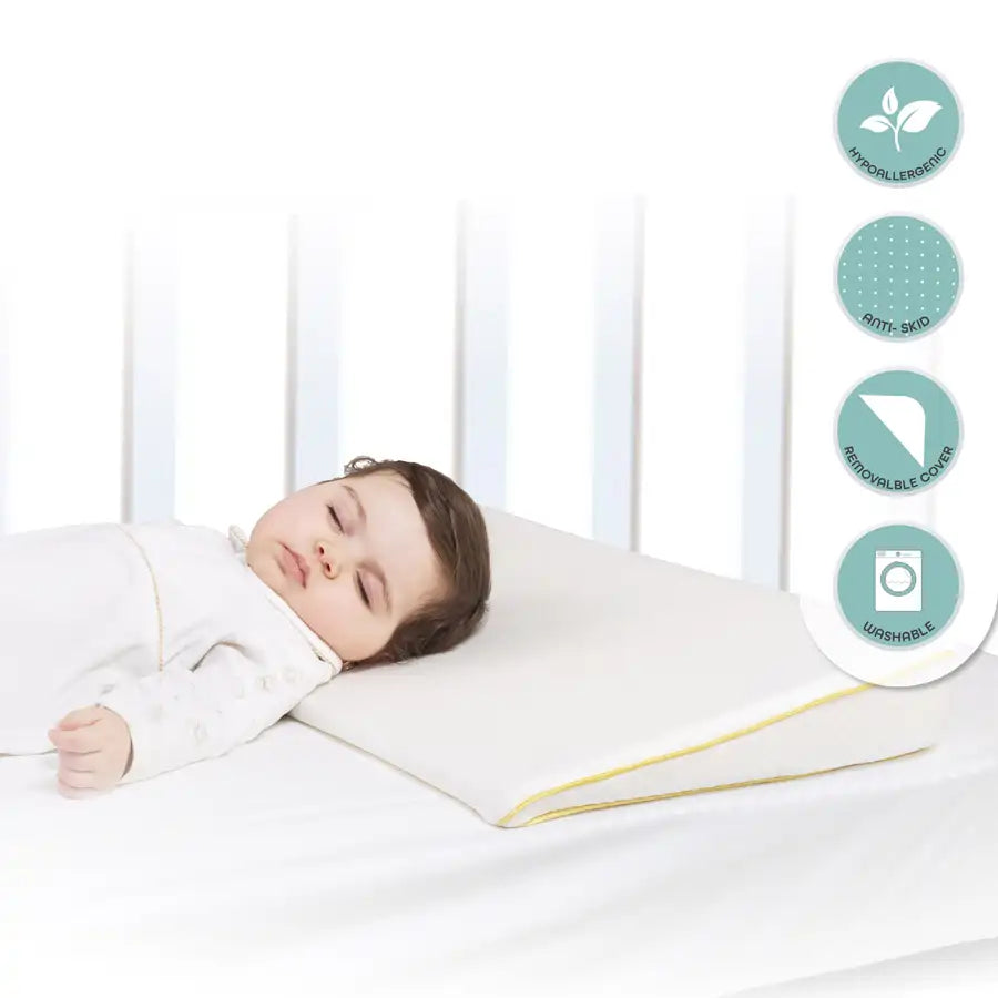 Moon Organic Universal Crib Wedge Pillow (White)