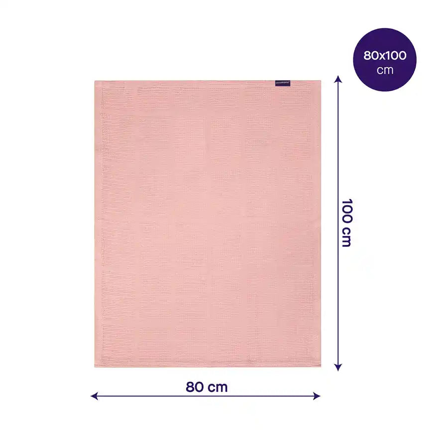 Clevamama Cellular Blanket 80 x 100 cm (Pink)